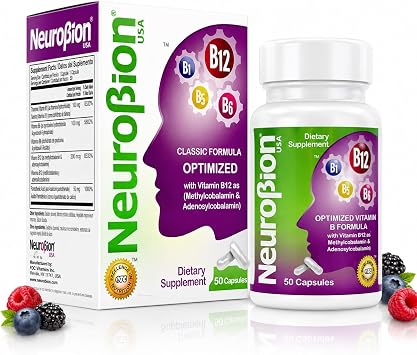 Neurobion Optimized Classic Formula B12 Methylcobalamin Dietary Supplement 50 Capsules