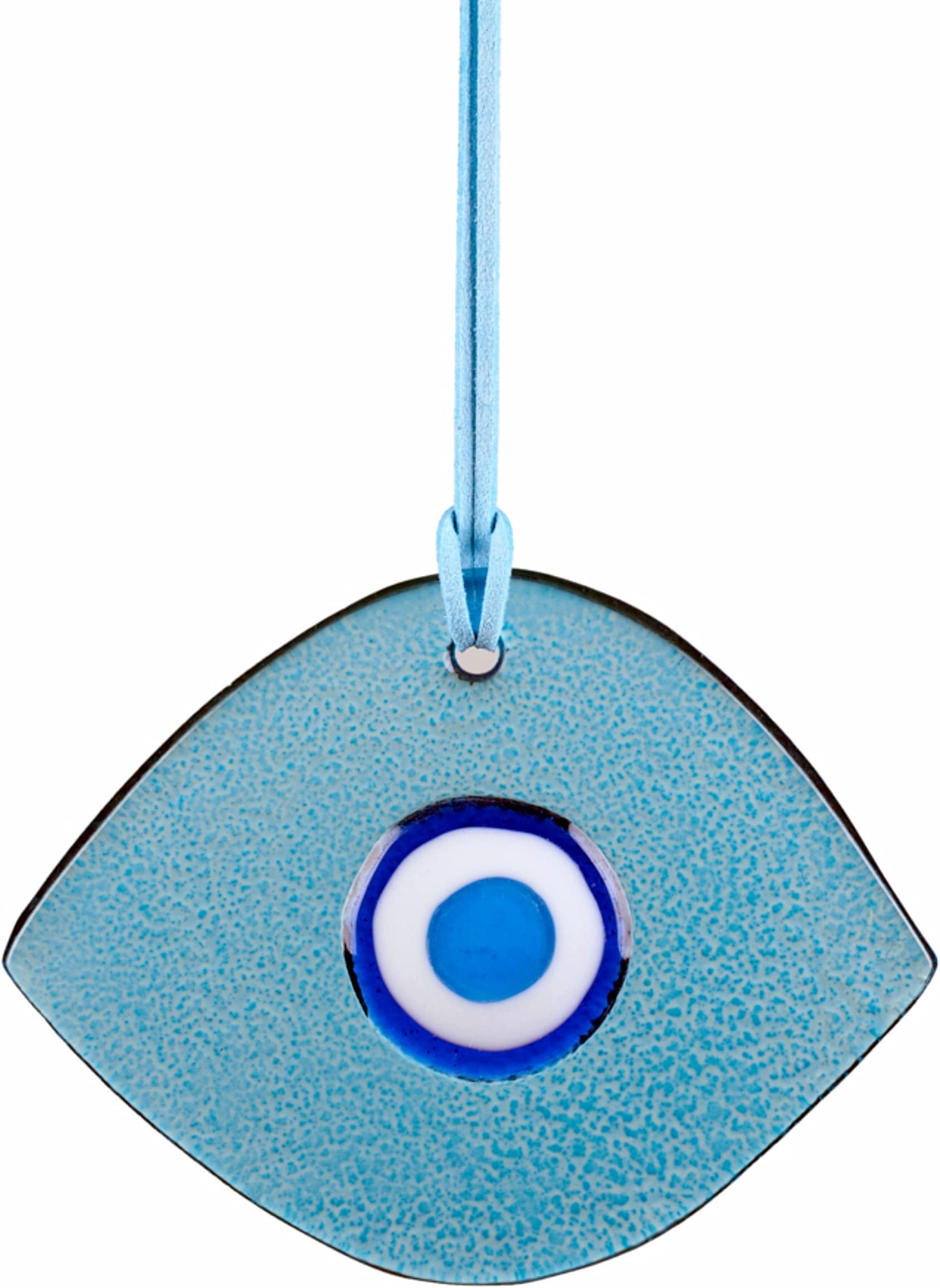 Aydan Oner Istanbul, Evil Eye Decor, Evil Eye Wall Hanging Decor, Turkish Nazar Bead, Evil Eye Hanging Ornament for Home Decor, Protection Charm Design Décor, Traditional Handmade Gift (Turquoise)