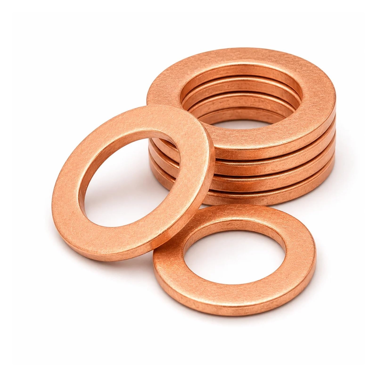 Flache Unterlegscheibe 150/178-teiliges Rotkupfer-Unterlegscheiben-Sortiment-Set M3-M30 fester Dichtungsring(Set A-(150 Pcs))