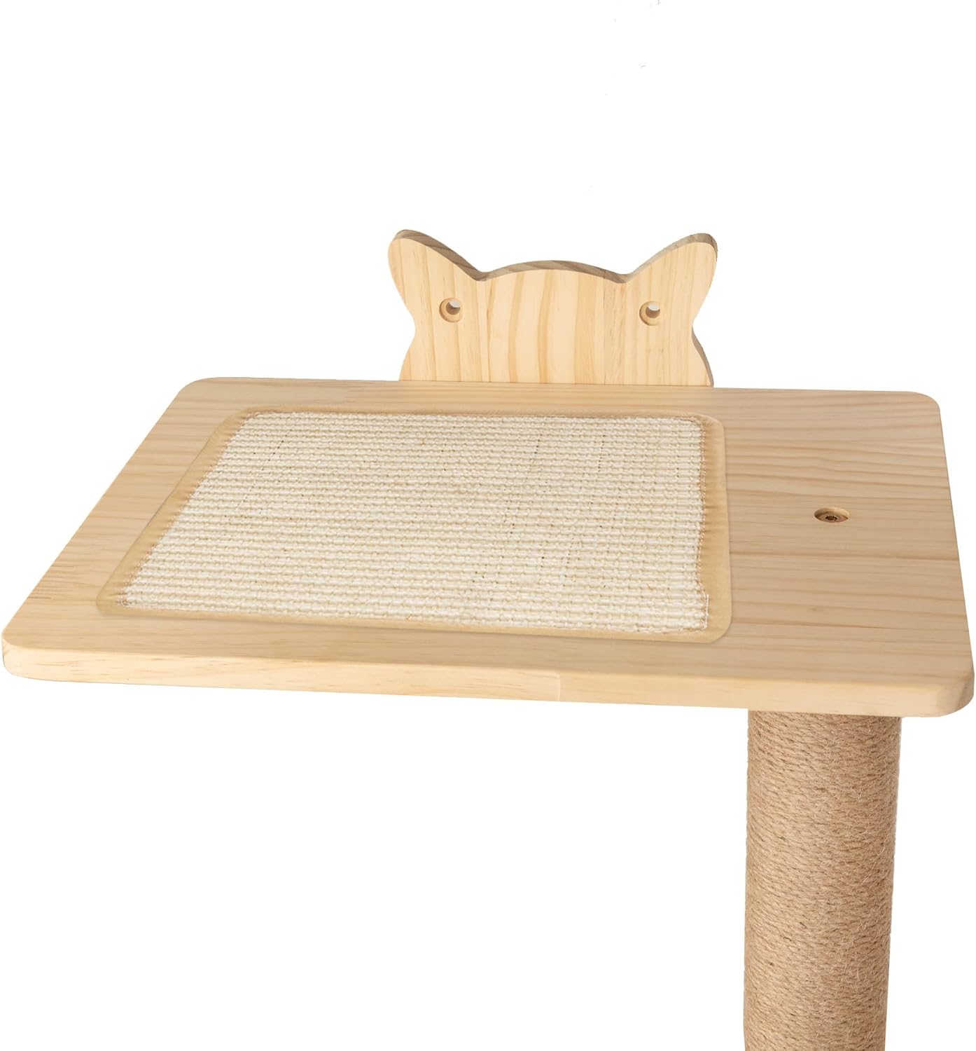 review ISDAY 4 Tier Wood Wall Cat Tree Shelves with Hammock, Wall Mounted Cat Furniture Set, Indoor Cats Climbing Tower Cat Trees Attach to Wall, Cat Scratching Activity Tree for Small Middle Large Cats