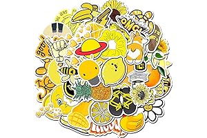 Brighten Up Your Tech: 50 Vibrant Yellow Laptop Stickers