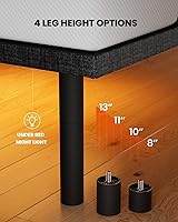 Vista 6 de AMADA HOMEFURNISHING Base de cama ajustable con masaje, base de cama ajustable Queen controlada por aplicación con 4 puertos USB y luz nocturna