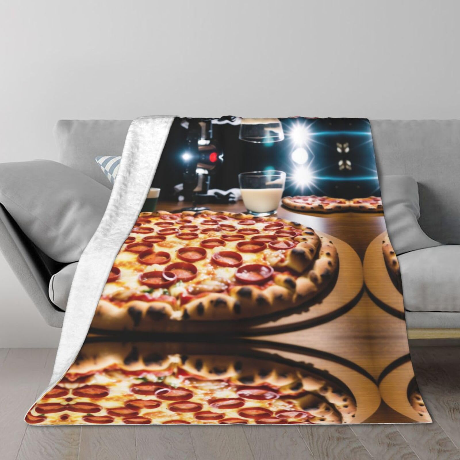 Couverture pizza cadeau original anniversaire pour ados