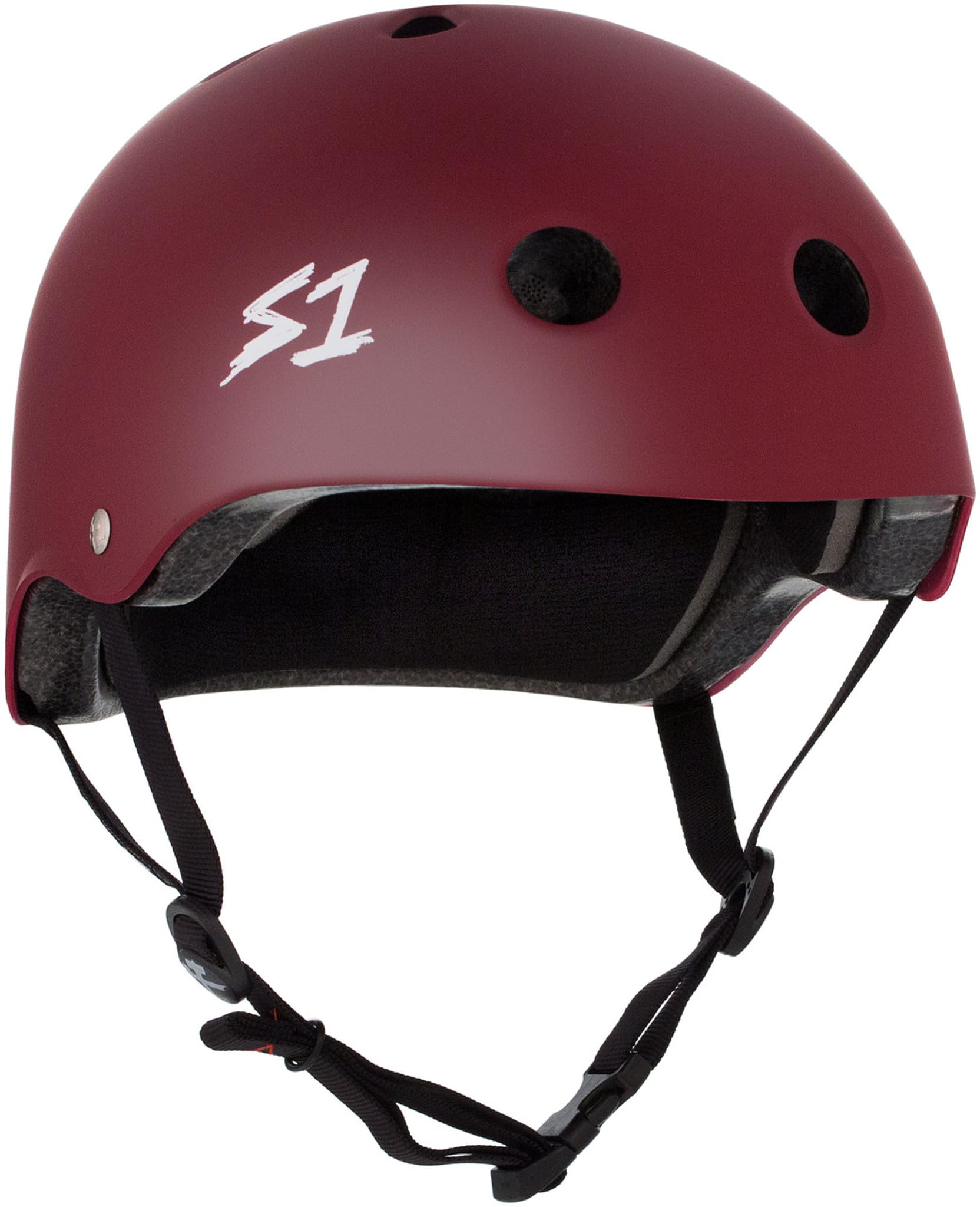 S1 Lifer Helmet for Skateboarding, BMX, and Roller Skating - EPS Fusion Foam, CPSC & ASTM Certified - Maroon Matte X-Large (57.1 cm) — image 1