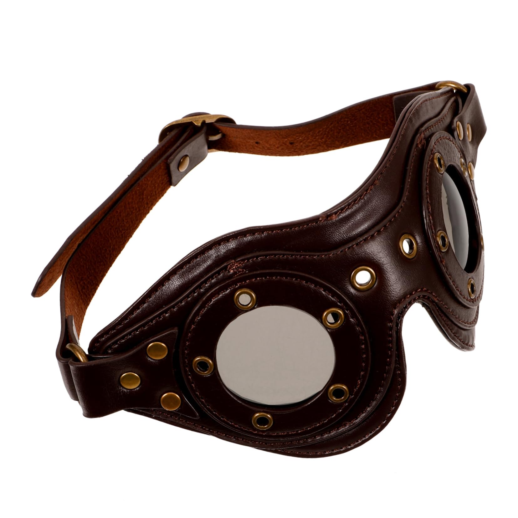 FOMIYES Steampunk Goggles Vintage Punk Style Glasses for Men Women Unique Outdoor Accessory for Halloween Parties Cosplay Events and Stage Performances