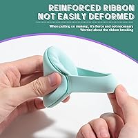 Vista 3 de BS-MALL - Esponja de base para líquido, crema y polvo, esponjas de maquillaje multicolor, paquete de 4 unidades (morado y azul)