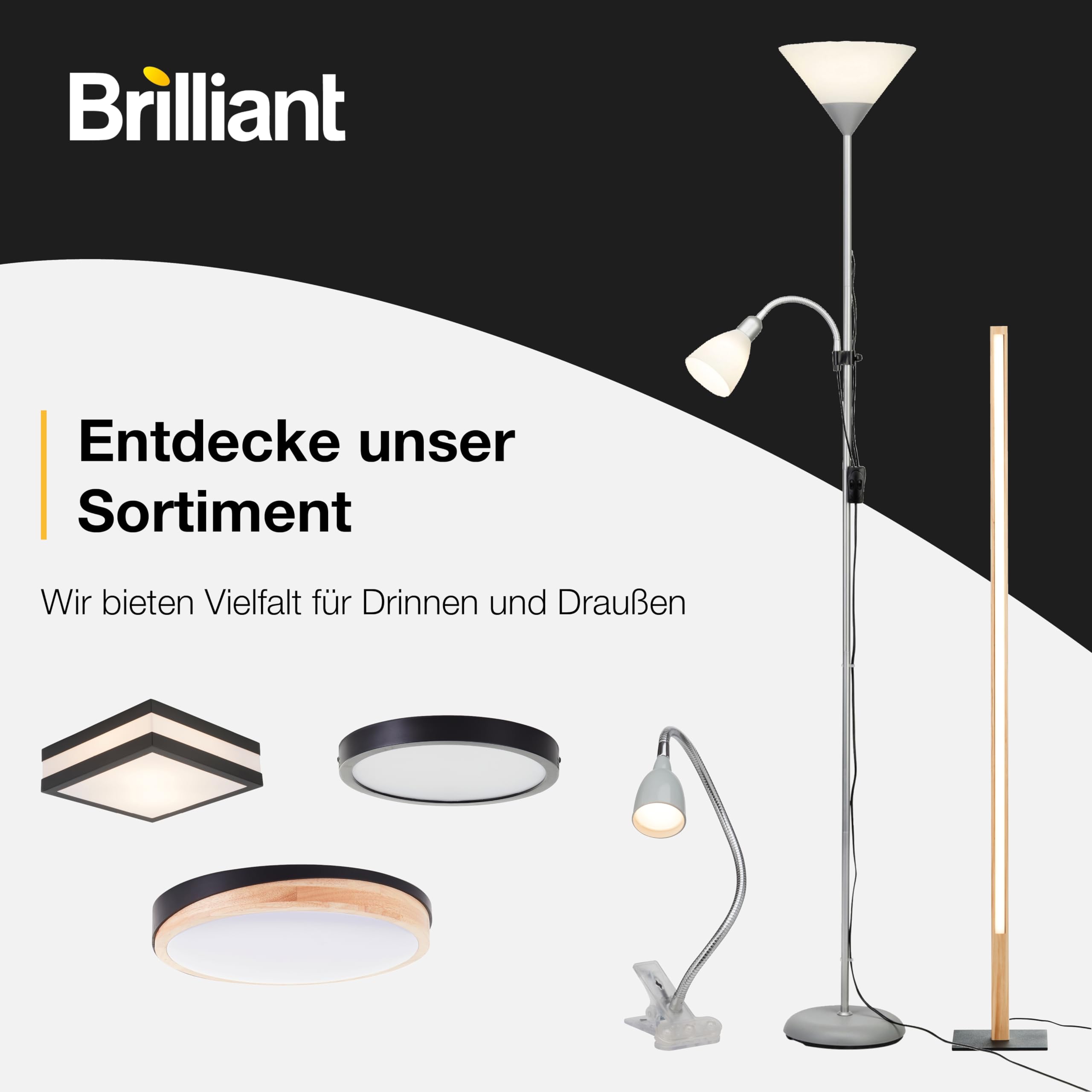 Brilliant, Lampada da scrivania, LED integrato, 6.0 Watt, 290 lumen