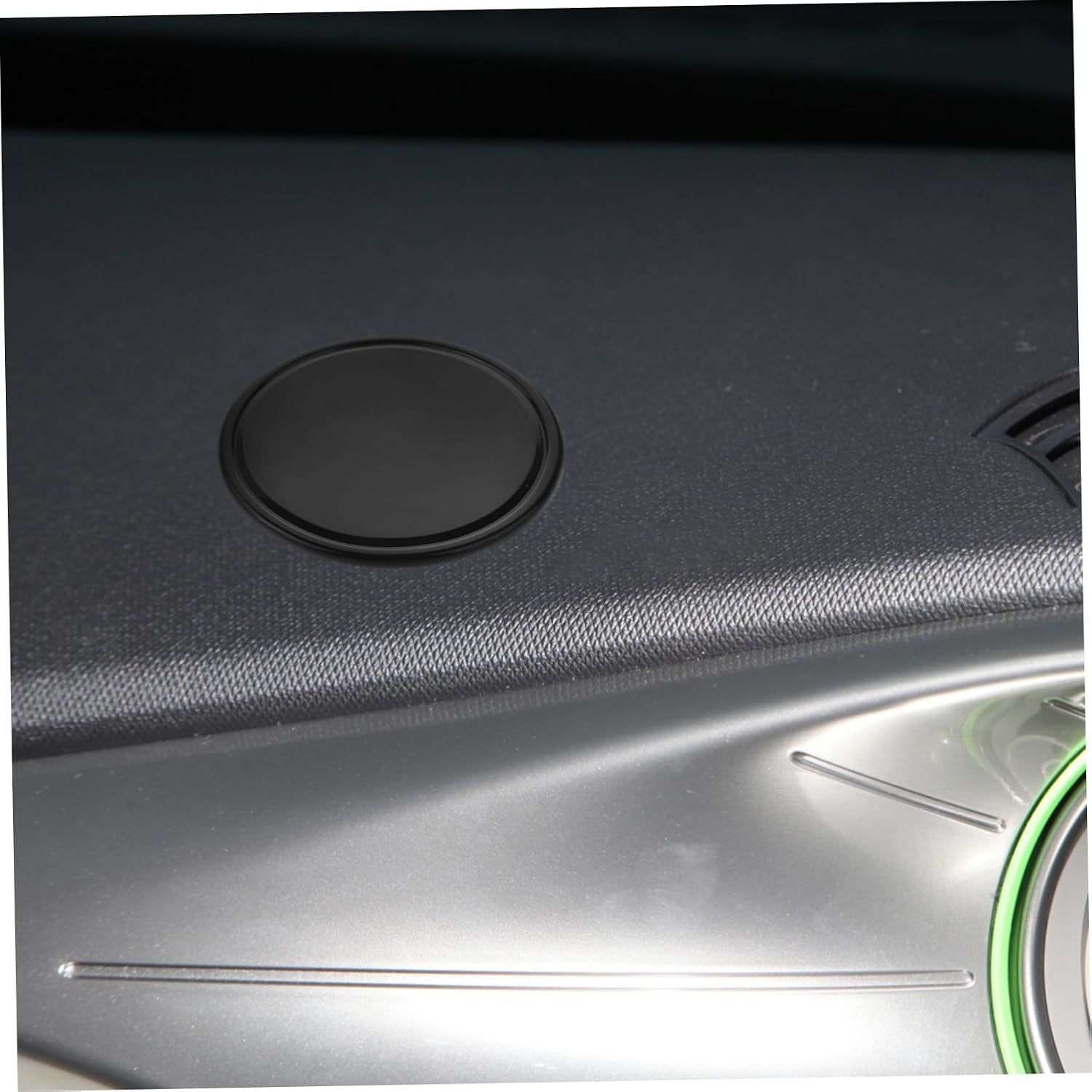 10pcs Non-Slip Cell Phone Mat for Car Dashboard Durable Sticky Gripping Pad Round Anti-Skid Design for Secure Item Placement Black Color