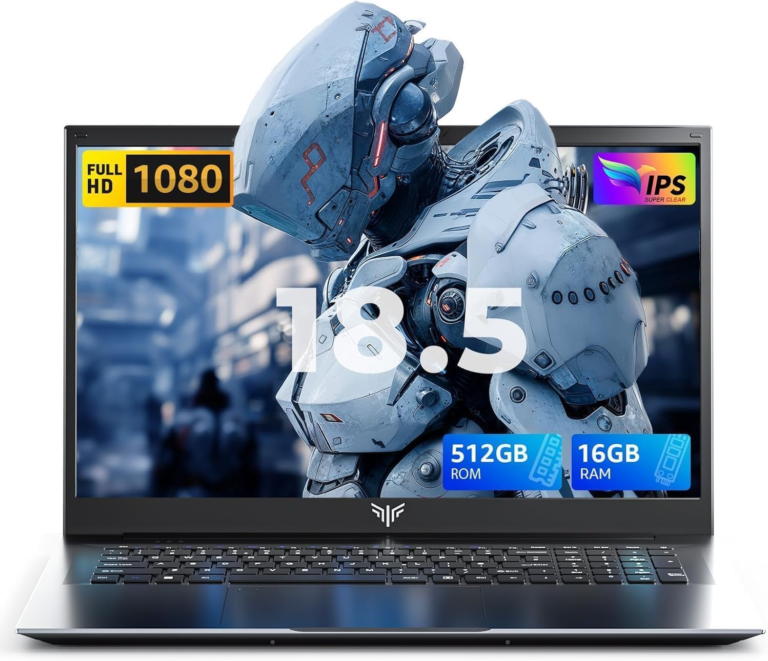 Laptop 18.5 Inch with 8000 mAh Battery,Intel N150 Quad-Core Processor UP to 3.6GHZ,16GB DDR4 RAM 512GB SSD,WiFi,Full HD IPS Display,2026 Windows 11 Laptops Computer for Business Office Student