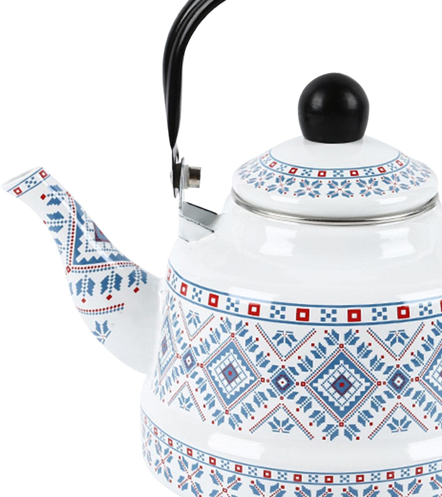 CALANDIS Enamel Tea Kettle Tableware Teapot Water Kettle for Kitchen Picnic Camping Blue