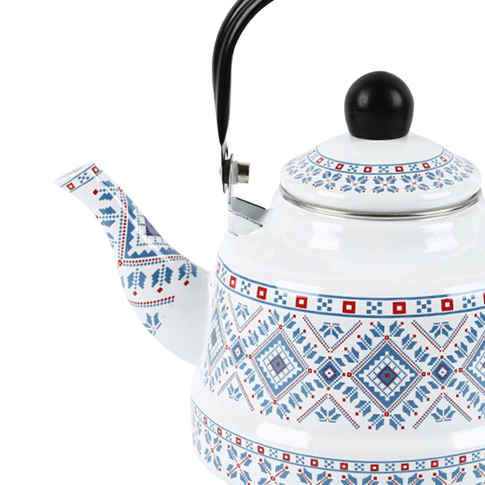 CALANDIS Enamel Tea Kettle Tableware Teapot Water Kettle for Kitchen Picnic Camping Blue