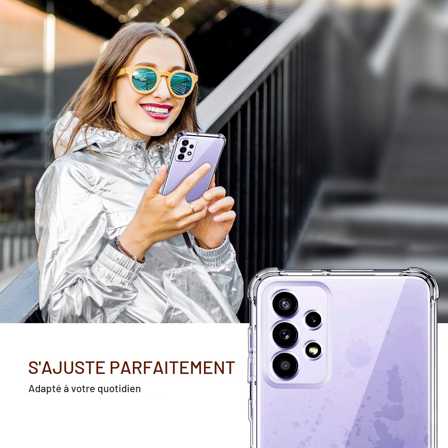ivoler Coque pour Samsung Galaxy A52 4G / A52 5G / A52s 5G, Ultra Transparent Étui de Protection en Silicone Antichoc avec Coins Renforcés, Clair Mince Souple TPU Bumper Housse