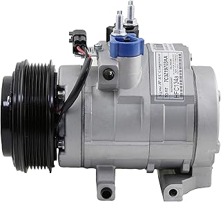 Adeco AC Compressor for 2007-2014 Ford Expedition 5.4L, 2006-2014 Ford F-150 4.2L/4.6L/5.4L/6.2L, 2008-2010 Ford F-250 Super Duty 5.4L/6.4L/6.8L, 2008-2010 Ford F-350 Super Duty 5.4L/6.4L/6.8L, 2006-2008 Lincoln Mark LT 5.4L, 2006-2014 Lincoln Navigator 5.4L, ACP12617, 6512617