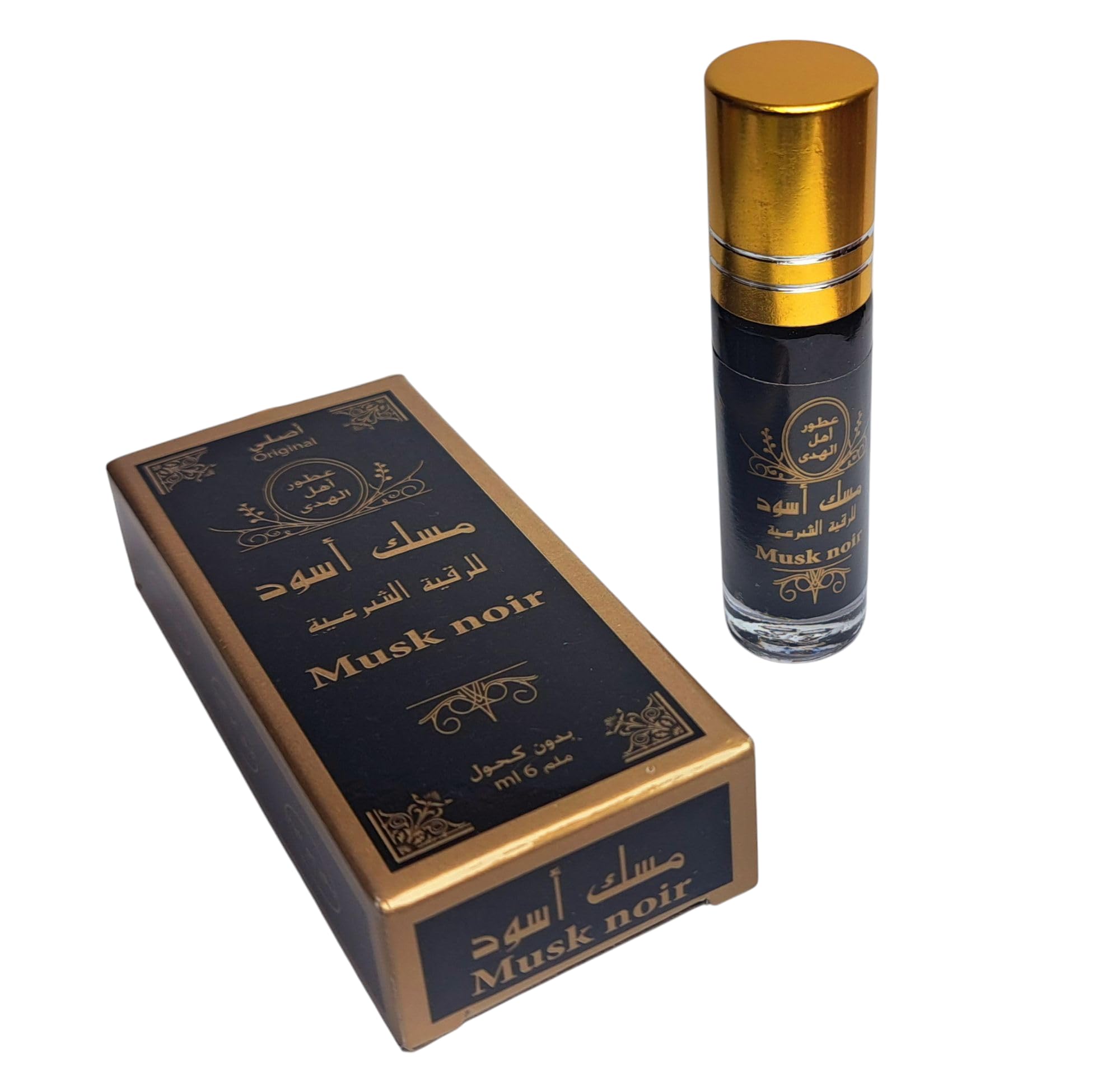 Aceite de Almizcle Negro de 6 ml, Perfume Árabe MUSK NEGRO