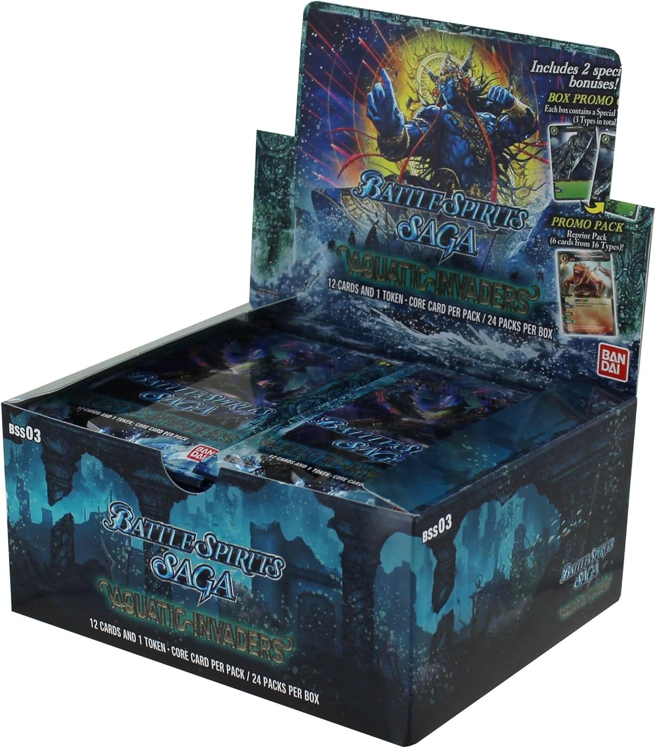 BANDAIBattle Spirits Saga Card Game: Set 03 - Aquatic Invaders Booster Box