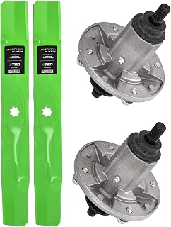 8TEN Spindle Bagging Blade Kit for John Deere 42 inch Deck 105 115 125 135 LA100 LA105 LA110 LA115 LA120 LA125 LA135