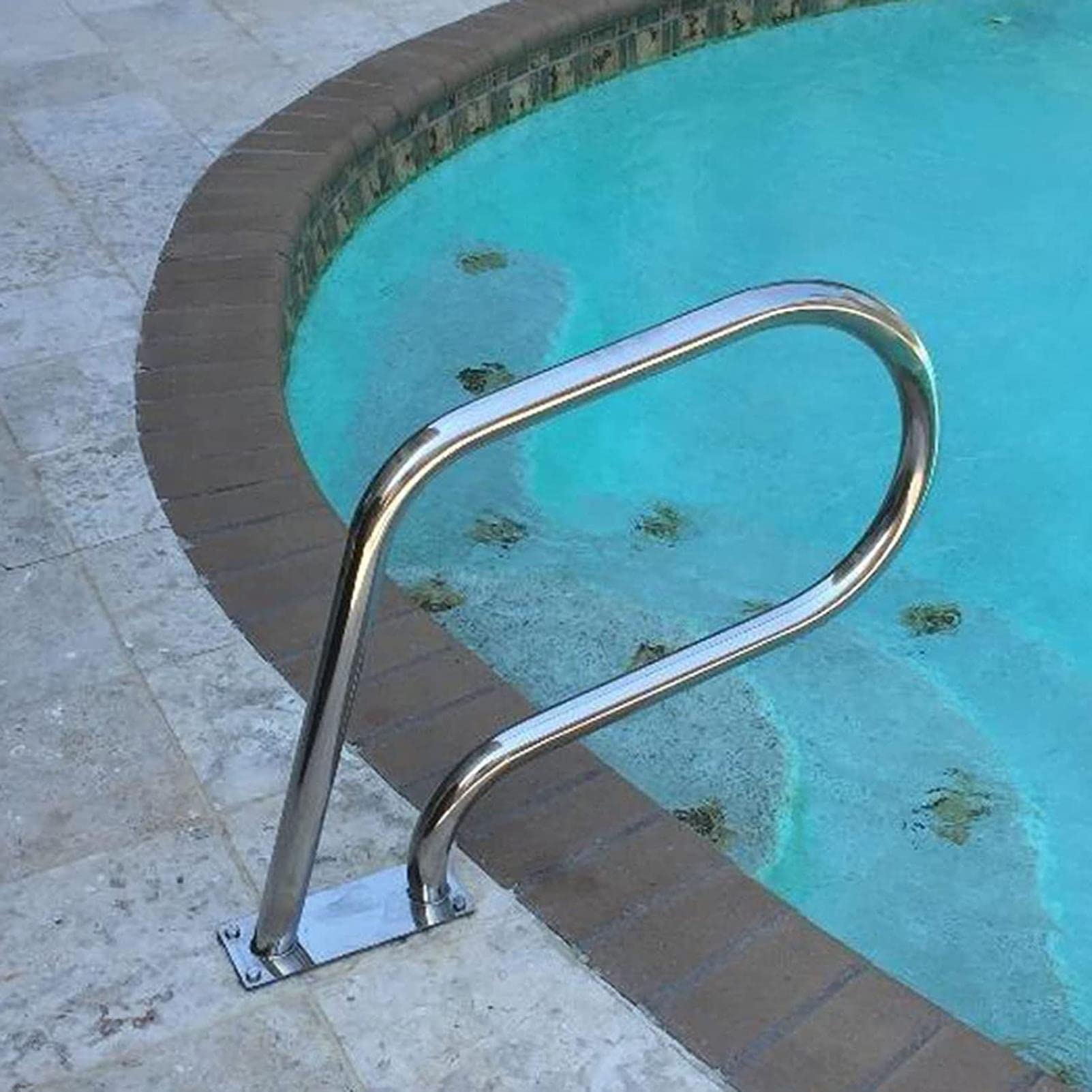 Bride de main courante de piscine en acier inoxydable pour socle de fixation de spa
