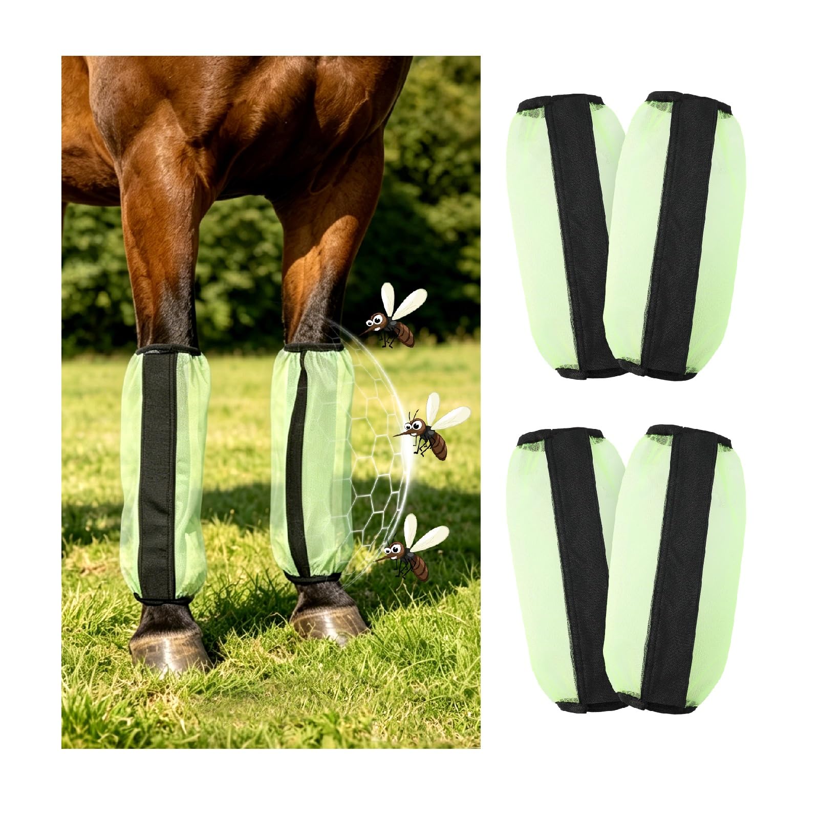 Botas para caballos con soportes de nailon reforzado y suave acabado de forro polar