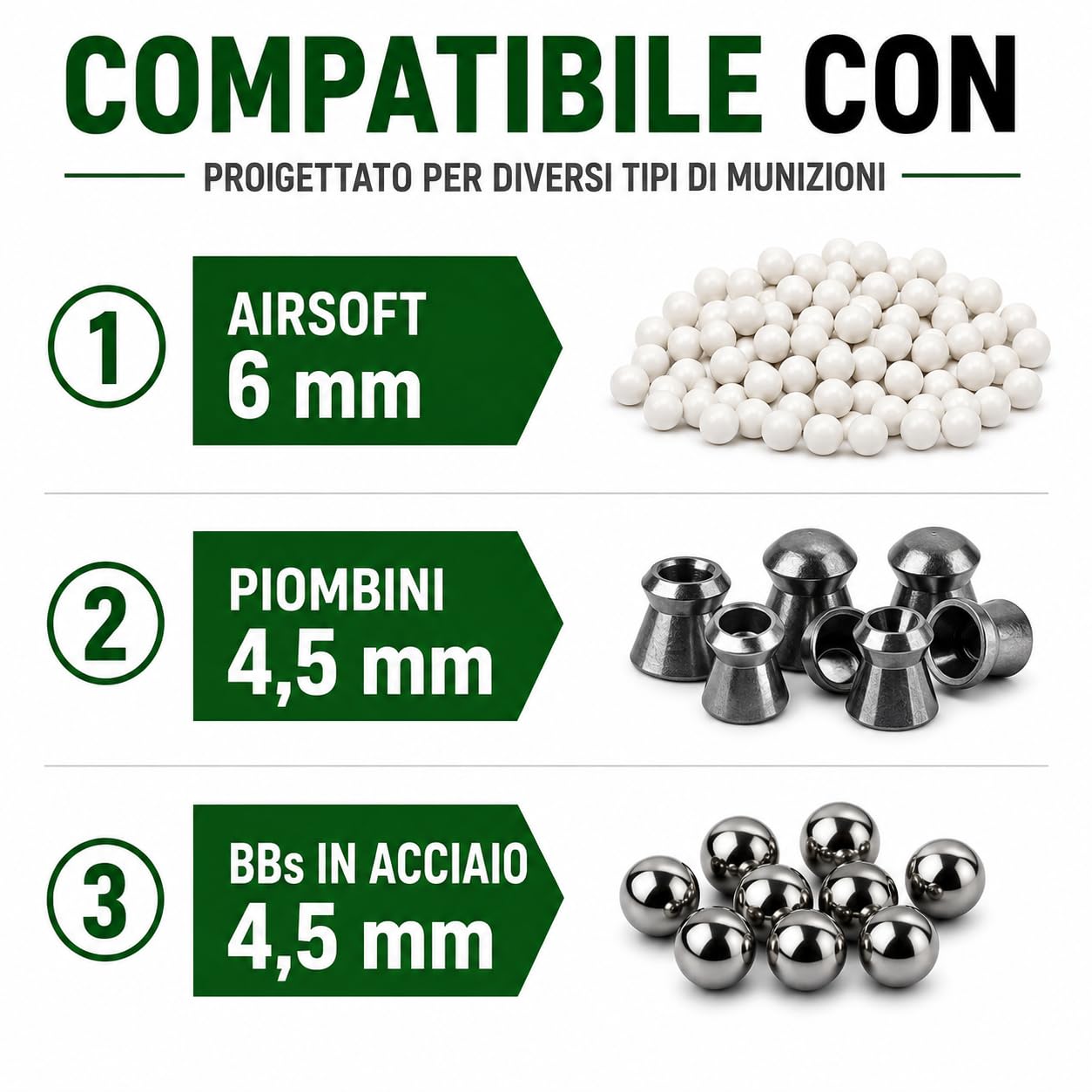 Supporto per bersagli in acciaio 14x14 cm per Airsoft, Airgun, pellet - Nero