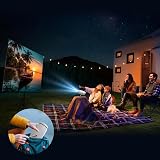 Vidéoprojecteur 4K Mini Projecteur Portable WiFi 6 BT 5.4, Projecteur Video avec Auto Keystone, 130 Pouces, 180° Rotation Compatible avec HDMI/TV Stick/USB/PS5 [App Intégrée] - 8