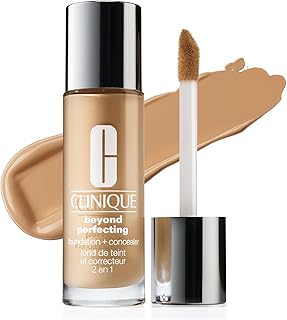 Clinique Beyond Perfecting Lightweight Liquid Foundation + Concealer For Dry Combination to Oily Skin Types | Full Coverage + Natural Matte Finish