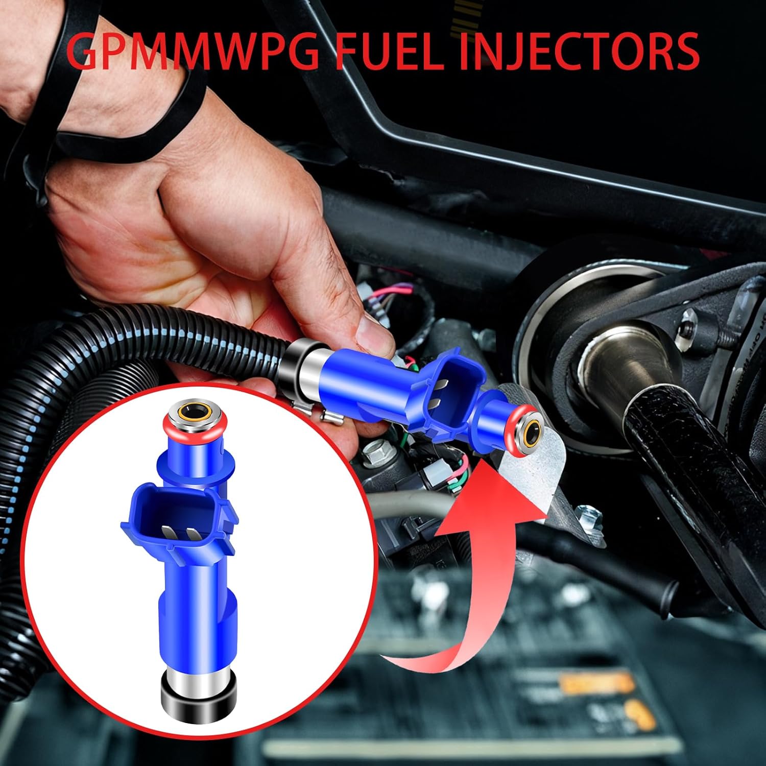 4Pcs Fuel Injectors 23250-21040 OEM Compatible with Toyota Yaris 1.5L L4 2006 2007 2008 2009 2010 2011 2012 2013 2014, 23209-21040, 842-12333, 2325021040, 2320921040, 84212333 Set of 4