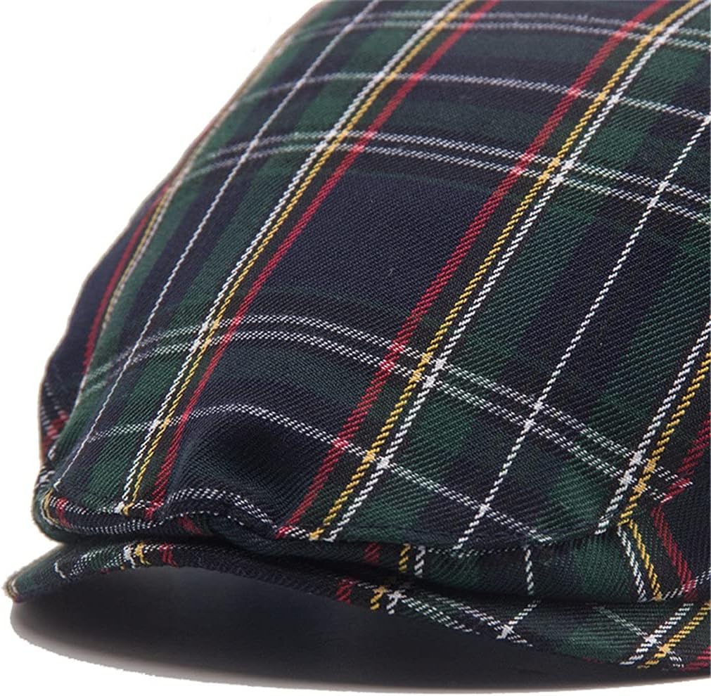 Men Beret Hat Real Leather Flat Cap Sheepskin Autumn Winter Male Brown Adjustable Mens Caps