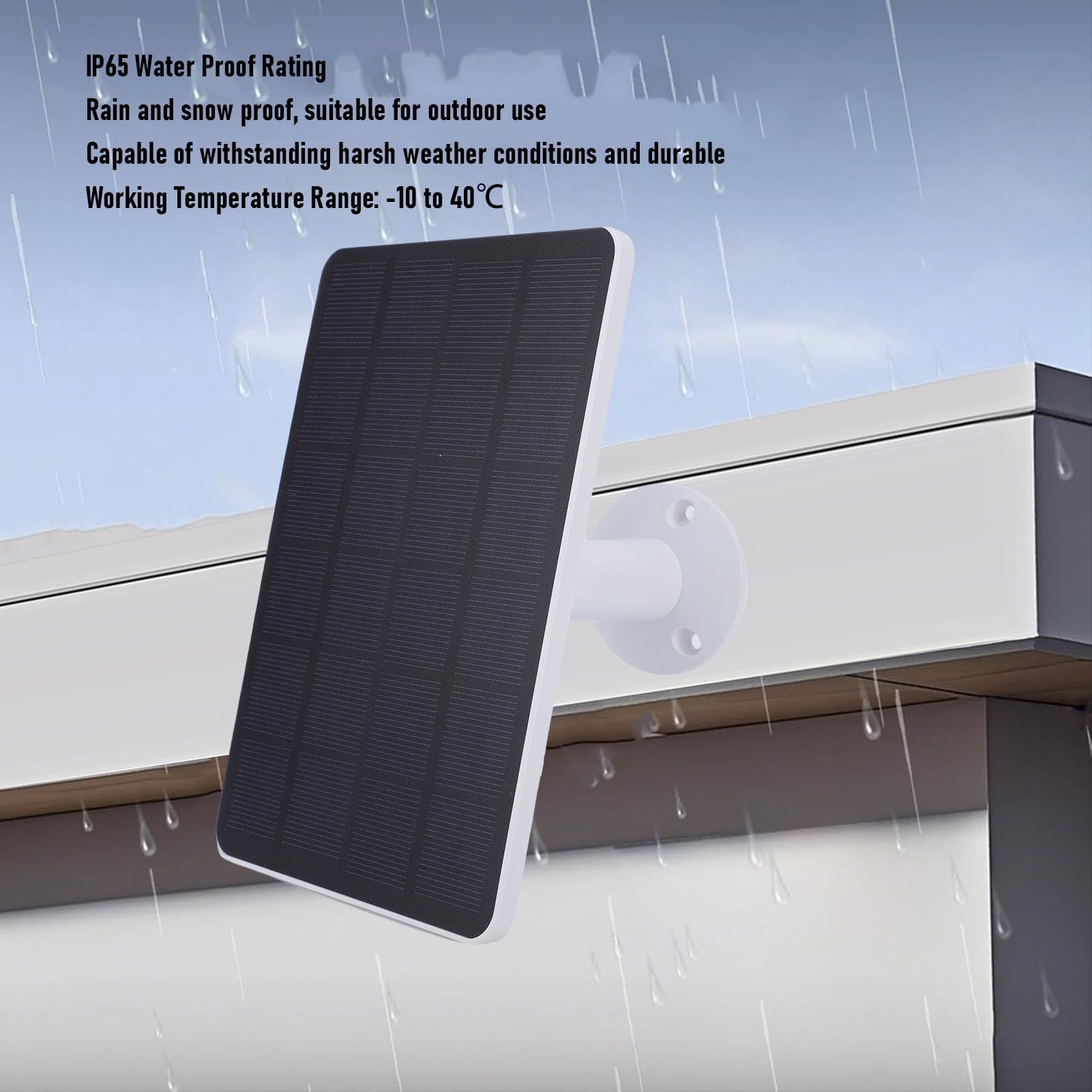 Cryfokt 10W Wydajny Panel Słoneczny do Kamer Ring z Portami DC USB C