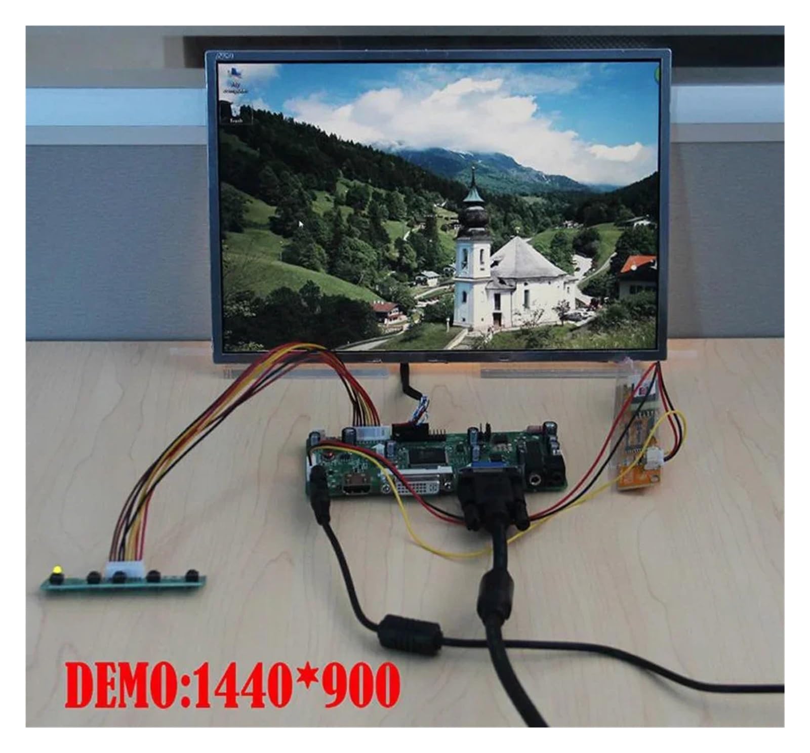 Kit Driver Scheda Controller Pannello B141EW04 V3 V4 B141EW04 V5 V6 Kit Driver EDP A 1 Lampada | Kit driver EDP segnale DVI VGA LVDS da 14,1 pollici 1280X800(For B141EW04 V1)