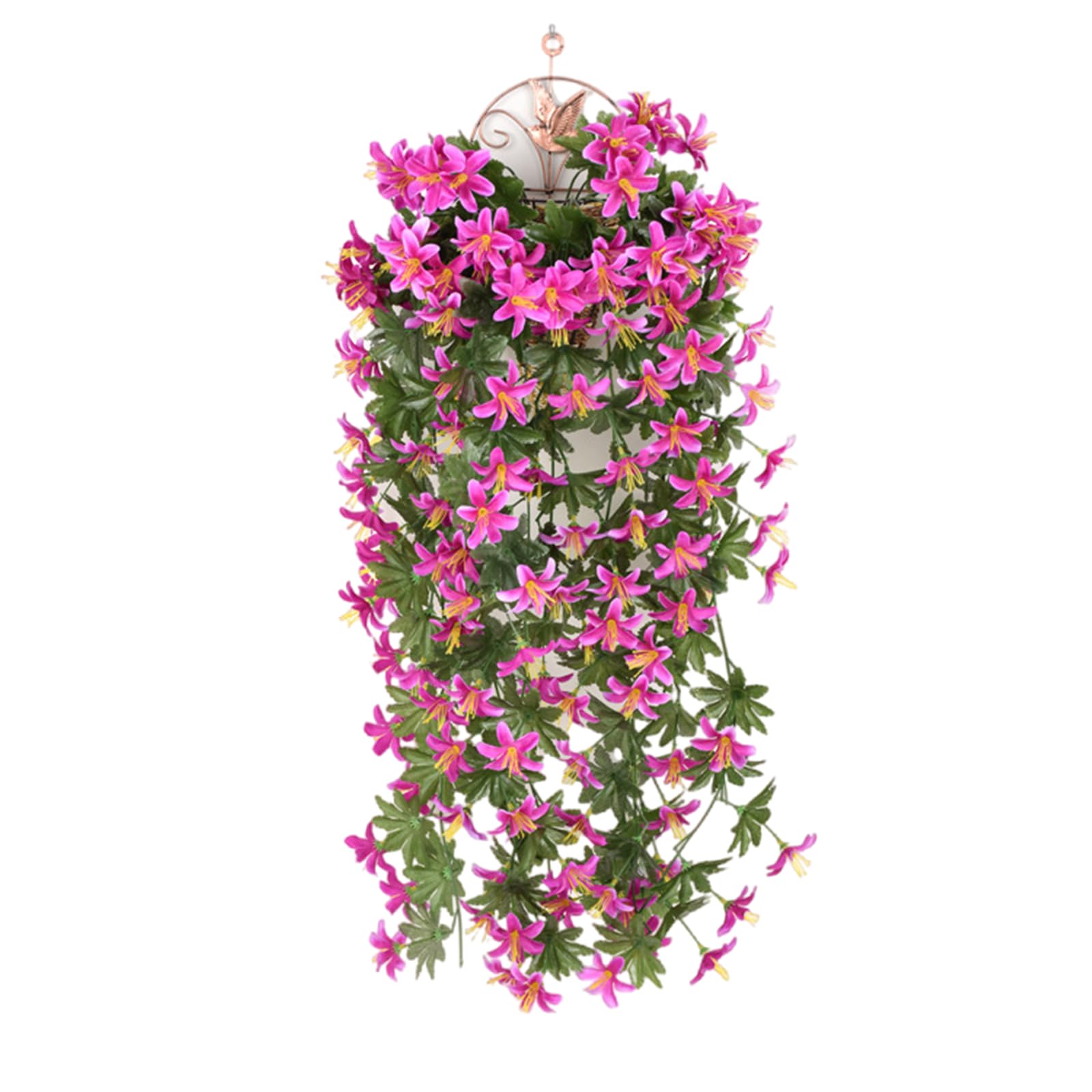 Woedpez Artificial Hanging Flower for Outdoor Plant Decoration 90cm Realistic Vine Plant
