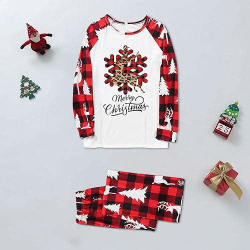 Miniatura 3 de Pijamas de Navidad para la familia, conjunto de pijamas de Navidad 2023, ropa de dormir divertida con estampado de Papá Noel, pijamas familiares a