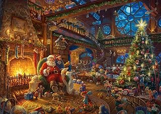 Comprar Schmidt Spiele Papá Noel Thomas Kinkade, Santa Claus y su Amigo Invisible, edición Limitada, puzle de 1000 Piezas, Multicolor, 69,3x49,3cm (59494)