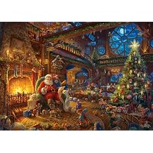 Schmidt Spiele 59494 Thomas Kinkade Secret Santa Limited Edition 1000 Piece Jigsaw Puzzle, Colourful, 69,3x49,3cm