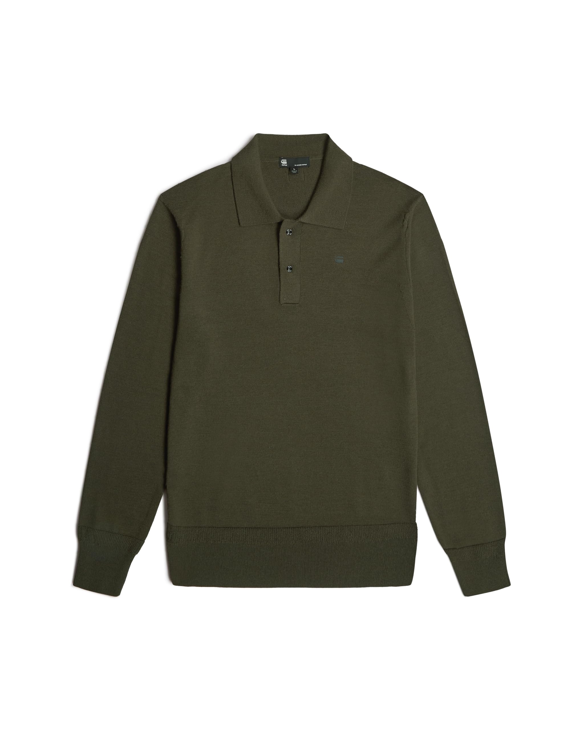 G-Star Herren Premium Core Dunda Knit Ls Polo Shirt