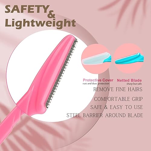 Miniatura 3 de Soft 'N Style Juego de 3 maquinillas de afeitar para cejas para mujer, multicolor