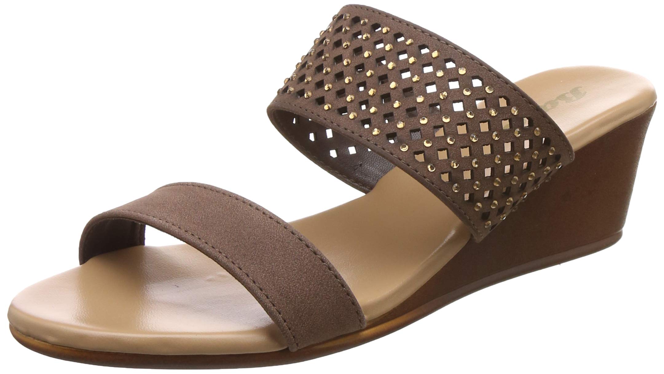 Women's Flat Flex Wedge Mule Slipper-image-44