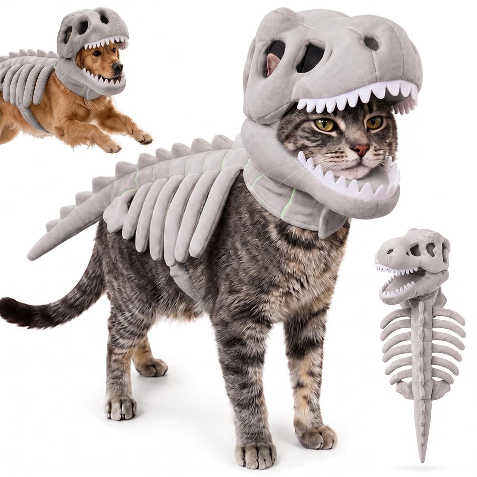 Générique Costume da dinosauro per gatto e cane, costume da gatto