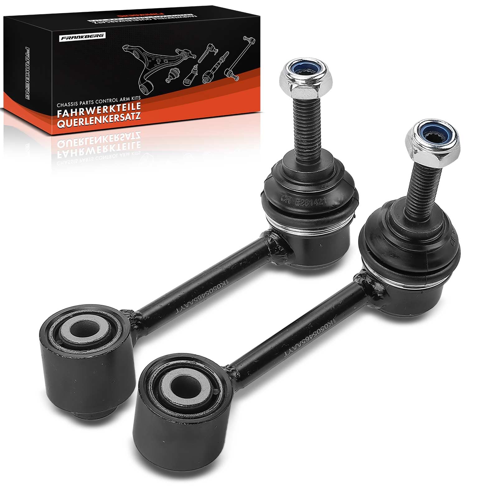 Frankberg 2x Stabiliser Link Rear Axle Compatible with A3 8P1 8P7 8PA 2004-2013 Golf Plus 521 5M1 2004-2013 Golf V 1K1 1K5 2003-2009 Golf VI AJ5 5K1 517 2008-2016 Replace# 8D0411317D