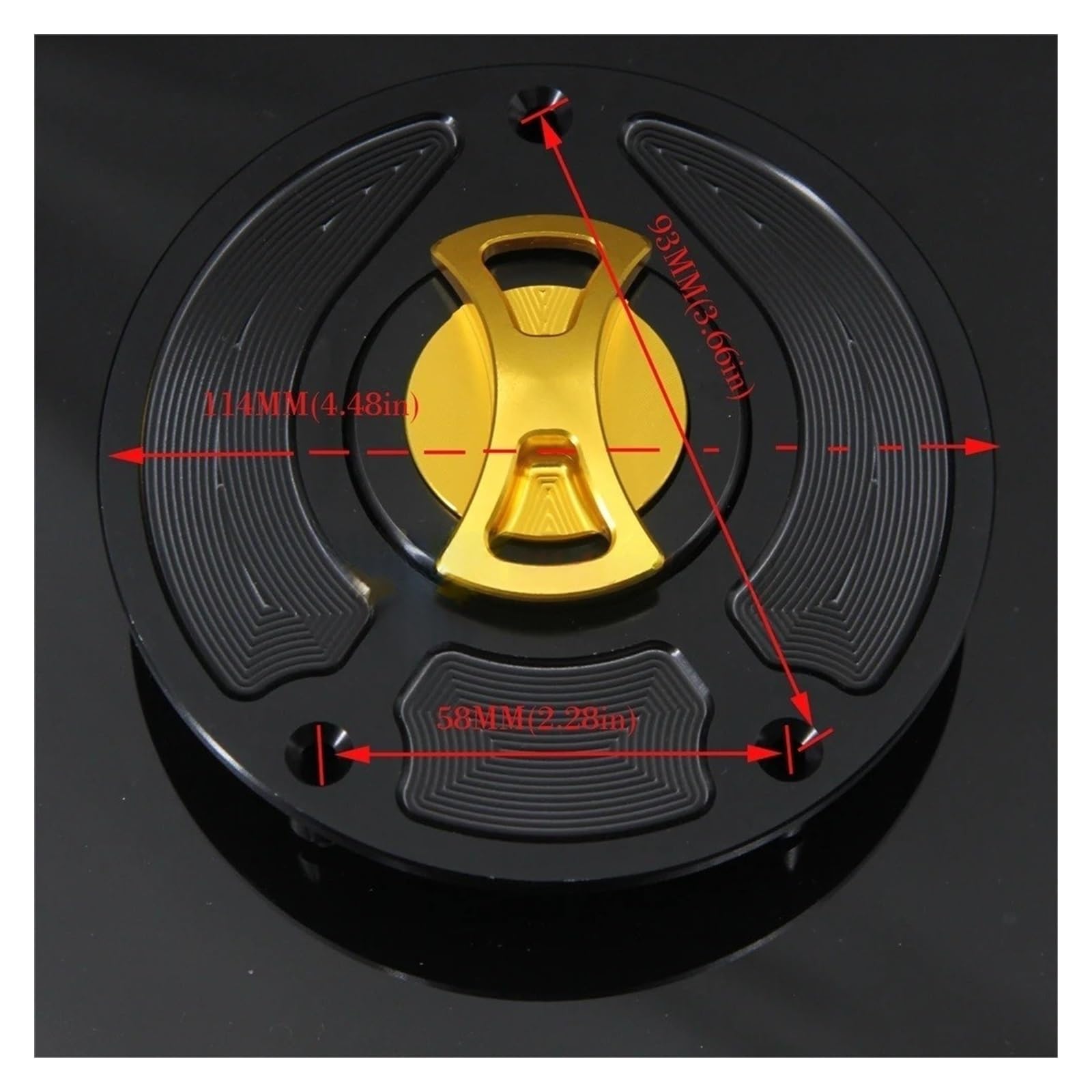 Tappo Serbatoio Coperchio Tappo Serbatoio Combustibile Per Hond&a CB1000R | Alluminio CNC 6061 Di Precisione, Guarnizione A Tenuta Stagna, Nessuna Modifica Necessaria Elegante.