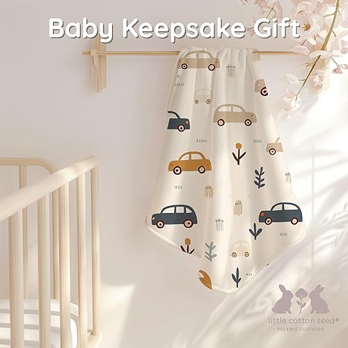 Miniatura 9 de Manta personalizada para recién nacido, gorro de nudo, traje de regreso a casa, canastilla para bebé recién nacido, regalo esencial de Navidad para