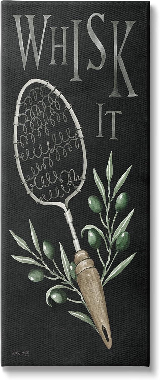 Stupell Industries Whisk It Vintage Kitchen Canvas Wall Art by Cindy Jacobs