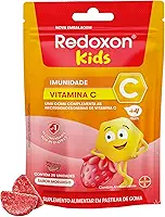 Redoxon Kids Vitamina C, Suplemento Alimentar Infantil, Sabor Morango, Contém 25 Gomas