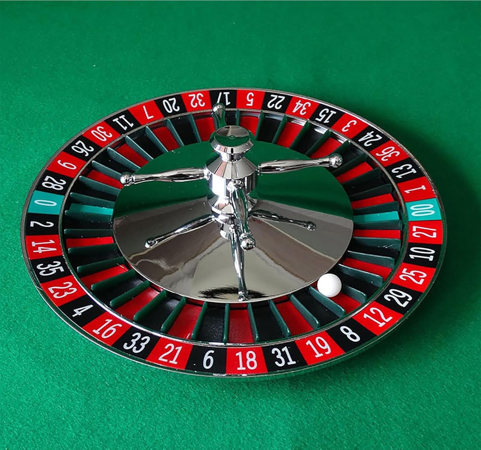 Genérico Ruleta De Mesa Rueda De Ruleta De Plástico Portátil Juegos De Mesa De Ocio Paquete De Entretenimiento para Niños Adultos para Una Noche De Juegos En Casa,with Pad
