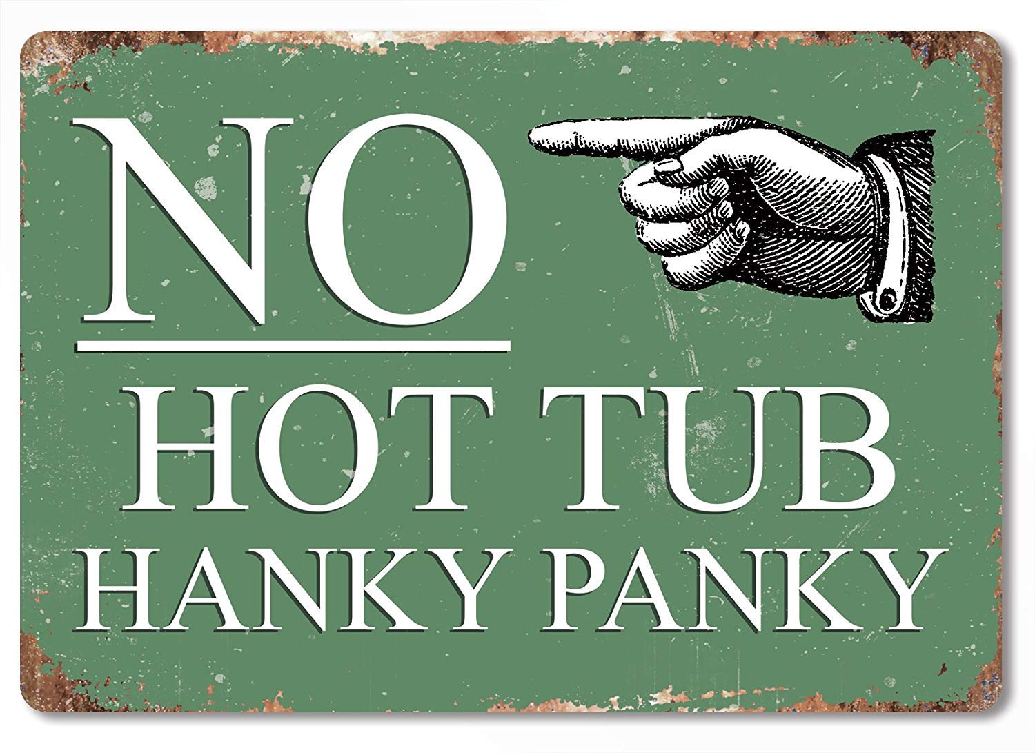 Wise Degree No Hanky Panky Inspirational Bathroom Hot Tub Metal Poster Suitable For Club Bar Store Decoration