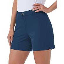 Womens 3" Golf Shorts Quick Dry Athletic Hiking Shorts with 4 Pockets