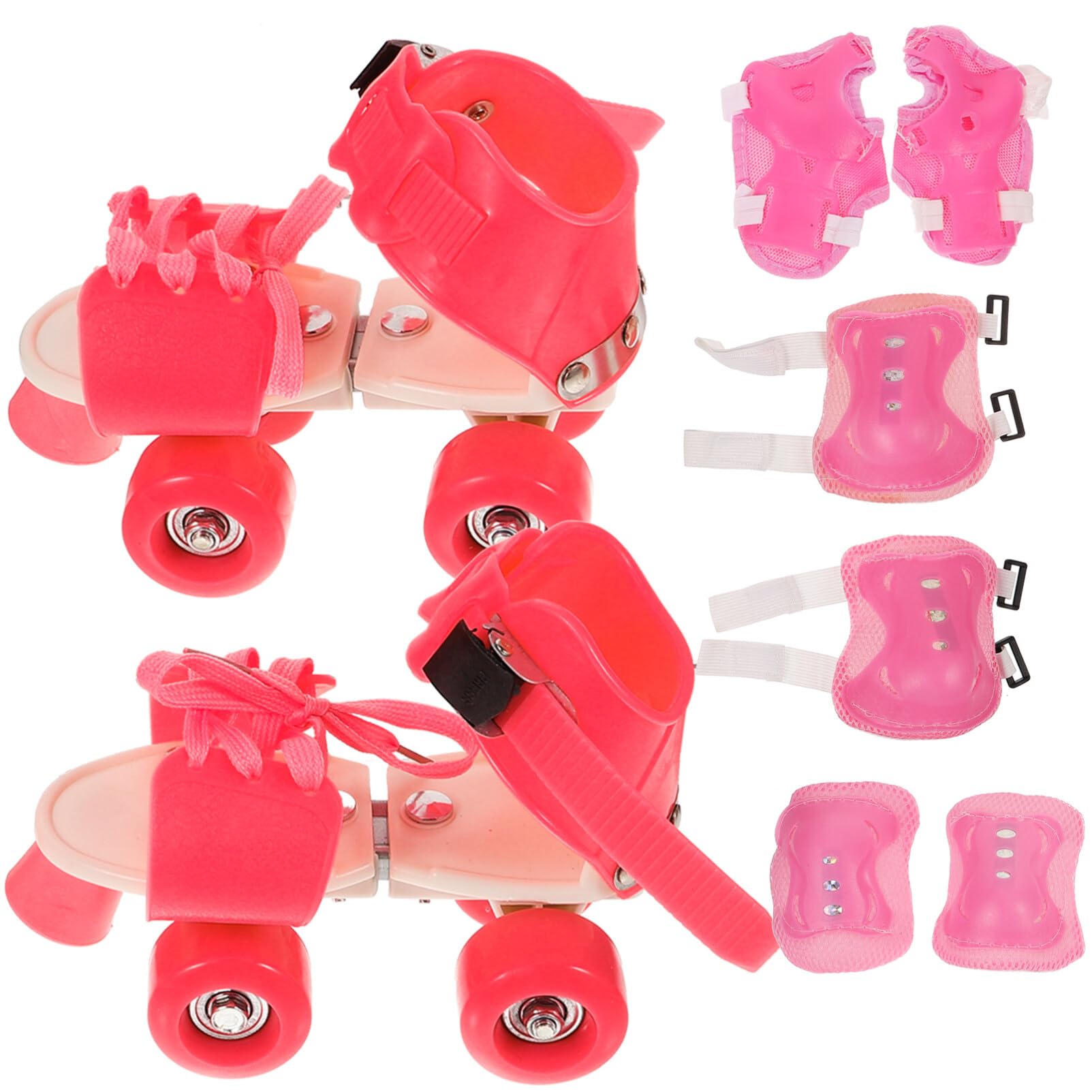 BESPORTBLE Boys and Girls Roller Skates with 8 Pads 26-32 Size Adjustable Inline Skates for Boys Girls with Comfortable Fit