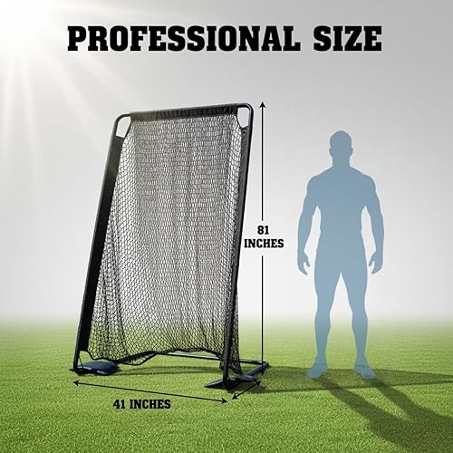 Miniatura 2 de Red de jaula de fútbol para patadas, portátil, 81 x 41 pulgadas, ayuda para entrenamiento de portería de fútbol para patio trasero, interior y