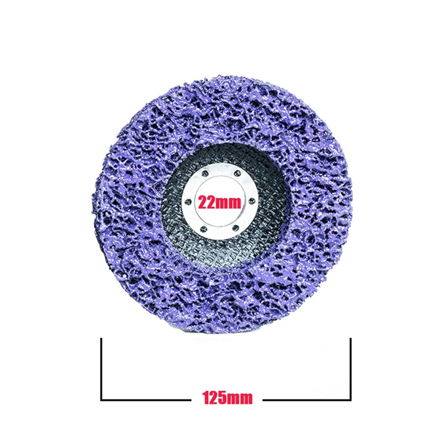 1 Pcs Disc Abrasive Wheel Paint Rust Remover Clean Grinding Wheels for Motorcycles Durable Angle Grinder Car(Purple 22x125mm)