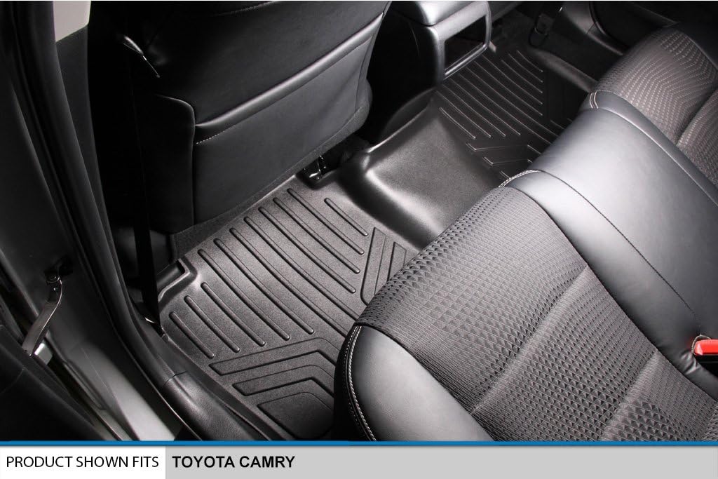 SMARTLINER Custom Fit Floor Mats 2 Row Liner Set for 2015-2017 Toyota Camry