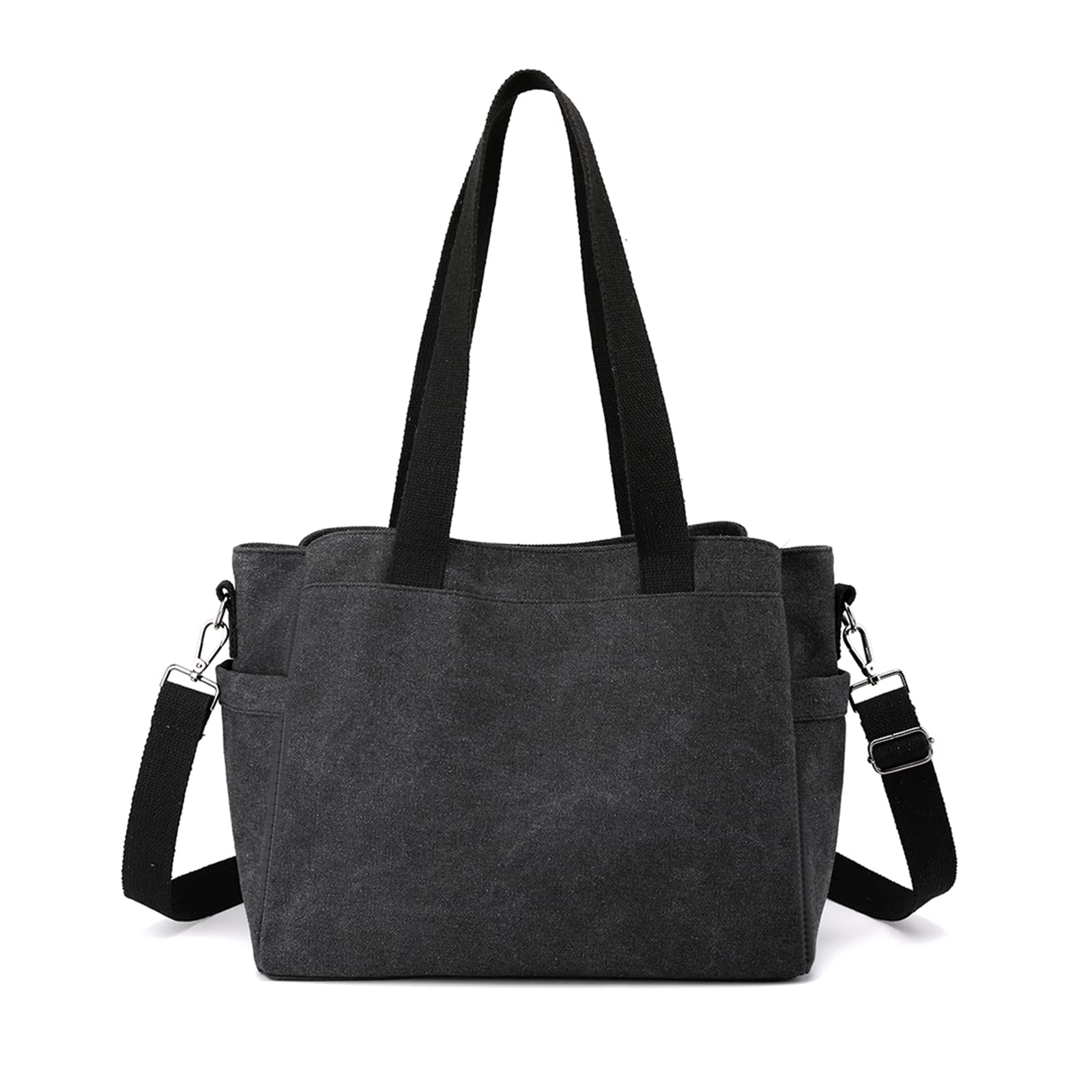 NICOLE & DORIS Borsa Donna Tracolla Tela Borse a Spalla di Grande Capacità Borse a Mano Casuale Borsetta Tracolla Shopper Borse Multitasche Borse da Viaggio Messenger Bag Nero